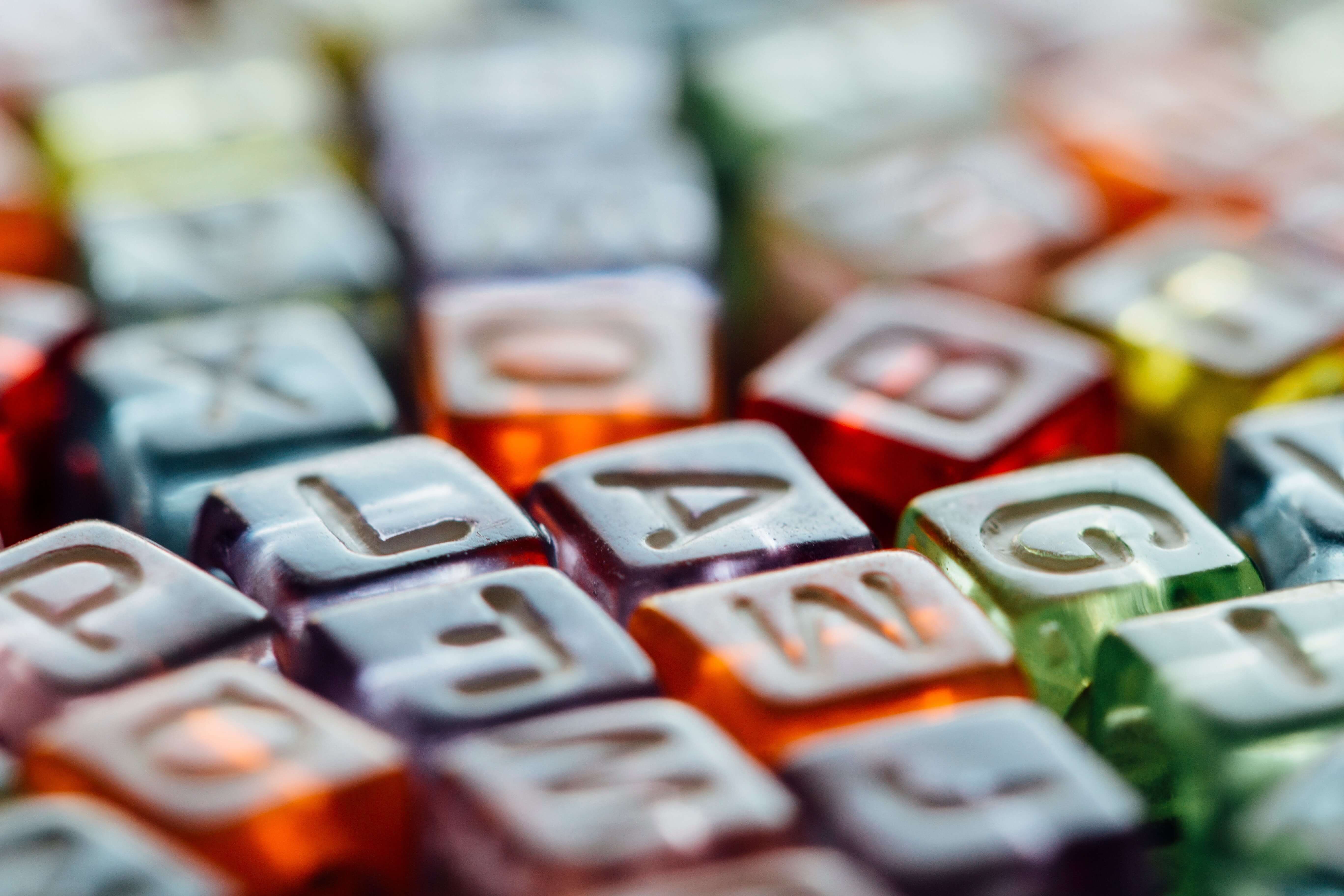 Full Frame Shot Of Alphabets On Toy Blocks